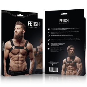 FETISH SUBMISSIVE ATTITUDINE - Imbracatura Sportiva Regolabile in Neoprene per Uomini