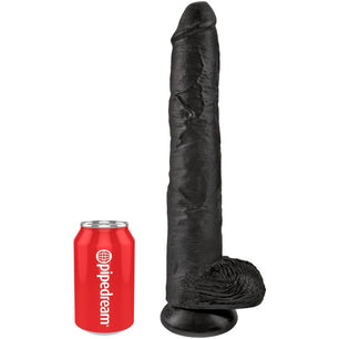 KING COCK - Pene Realistico con Sfere 30.5 Cm Nero