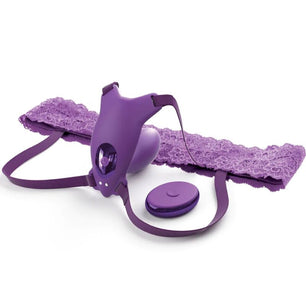 FANTASY FOR HER - Pettorina G-spot Butterfly con Vibratore, Ricaricabile e Telecomando Viola