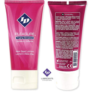 ID PLEASURE - Lubrificante a Base Acqua Sensazione Tingente Tubo da Viaggio 60 Ml