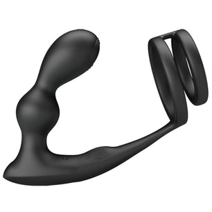 PRETTY LOVE - Anello per Pene Marshall con Plug Anale Vibrante con Telecomando