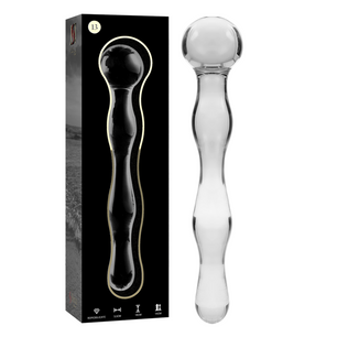 NEBULA SERIES BY IBIZA - Modello 13 Dildo in Vetro Borosilicato Trasparente 18 Cm -o- 3.5 Cm