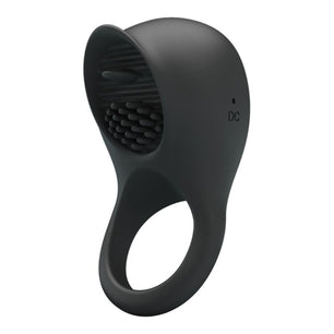 PRETTY LOVE - Anello Vibrante per Pene con Lingua Nera