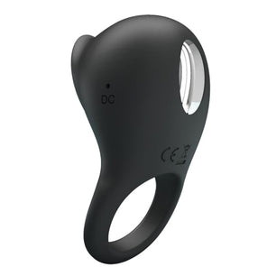 PRETTY LOVE - Anello Vibrante per Pene con Lingua Nera
