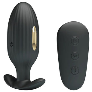 PRETTY LOVE - Vibratore Anale Ricaricabile Kelly Plug Nero