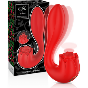 MIA - Selena Stimolatore Vibrante + Tapping Rosso
