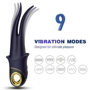 ARMONY - Vibratore Ombra Doppia Testa Teasing Blu
