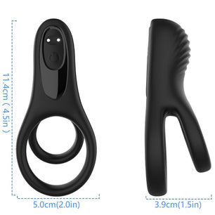 ARMONY - Vibratore Doppio Anello Nero