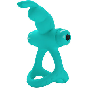 PRETTY LOVE - Anello Vibratore Coniglio Verde Figgy