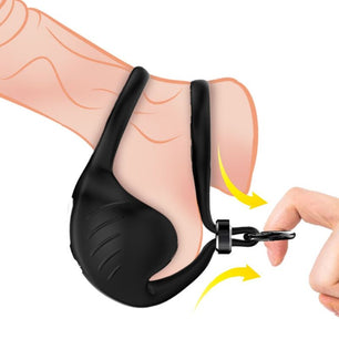 ARMONY - Anello Vibratore Manta Scroto Telecomando Nero