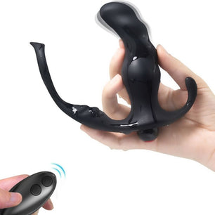 ARMONY - Vibratore Anale Prostata Knight e Telecomando Anello Nero