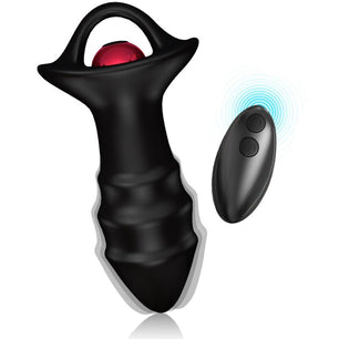 ARMONY - Vibratore a Dita Kylin e Telecomando con Presa Anale Nero