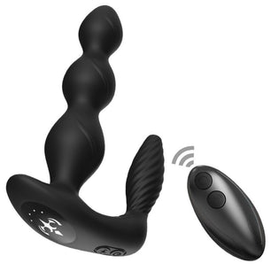 ARMONY - Vibratore e Stimolatore Manfun Plug Anale Telecomando Nero