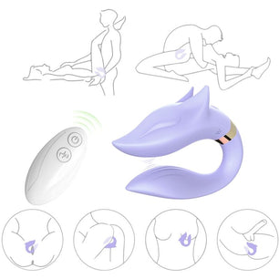 ARMONY - Vibratore Fox per Coppia Telecomando Viola