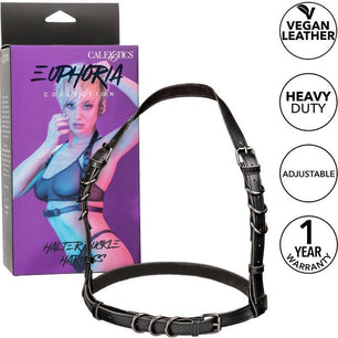 CALEXOTICS - Euphoria Imbracatura con Fibbia Halter Nera