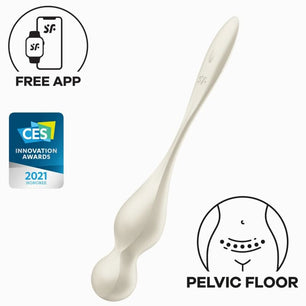 SATISFYER - Love Birds Sfere Kegel Vibranti Bianche