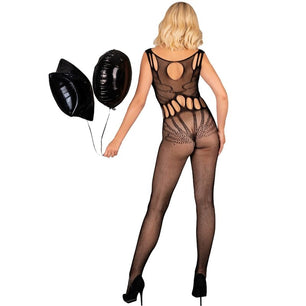 LIVCO CORSETTI FASHION - Amahil Bodystocking Crotchless Nero Taglia Unica