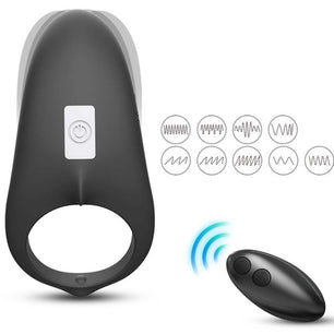ARMONY - Anello Vibratore Shark per Telecomando di Coppia Nero