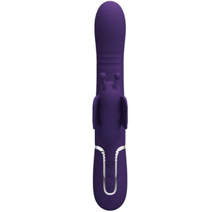 PRETTY LOVE - Vibratore Multifunzione Rabbit 4 in 1 Farfalla Viola