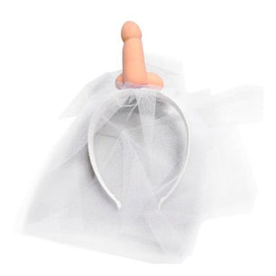 DIABLO PICANTE - Velo da Sposa Bianco con Pene
