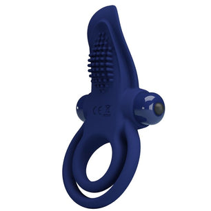 PRETTY LOVE - Bronson Anello Doppio con Vibrazione Blu