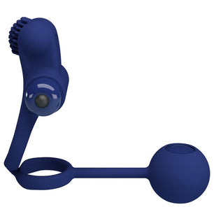 PRETTY LOVE - Remington Doppio Anello Vibrante con Spina Blu