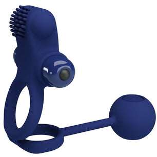 PRETTY LOVE - Remington Doppio Anello Vibrante con Spina Blu
