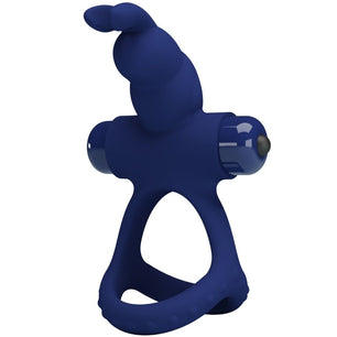 PRETTY LOVE - Luchito Anello Vibrante Doppio Coniglio Blu