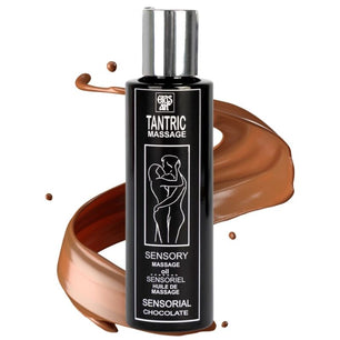 EROS-ART - Olio da Massaggio Tantrico Naturale e Afrodisiaco al Cioccolato 100 Ml