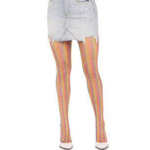 LEG AVENUE - Calze All'uncinetto Multicolore
