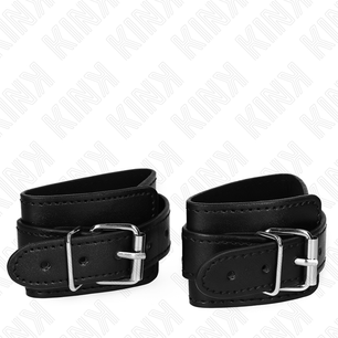 KINK - Resistenza da Polso per Dungeon con Chiusura Nera Regolabile 21-28 Cm X 5,5 Cm