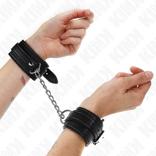 KINK - Resistenza da Polso con Motivo Serpente Nero Regolabile 20-28 Cm X 5,4 Cm