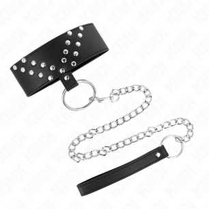 KINK - Collana con Cintura 65 Cm con Rivetto a V Regolabile 36-43 Cm X 5 Cm
