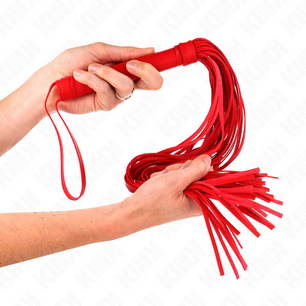 KINK - Frusta in Pvc Morbido Rosso 70 Cm