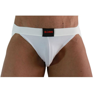 BURN - 007 Jock Lycra Bianco