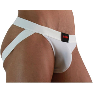 BURN - 007 Jock Lycra Bianco