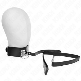 KINK - Guinzaglio Borchie 116 Cm Collare con Cinturino in Similpelle 50 X 5 Cm