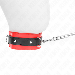 KINK - Collare con Cintura 65 Cm con Cinturino Rosso 54 X 4,5 Cm