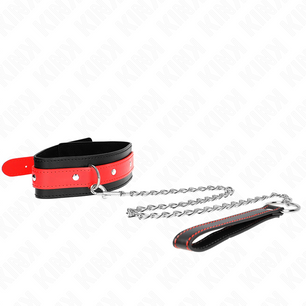 KINK - Collana con Cinturino Rosso 65 Cm Regolabile 36-43 Cm X 5 Cm