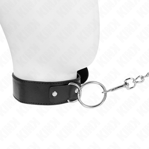 KINK - Collare Modello Base con Guinzaglio Modello 4 Regolabile 36-43 Cm