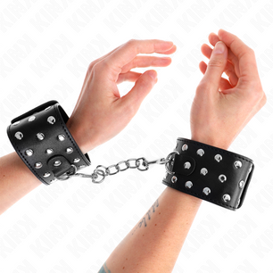 KINK - Resistenza da Polso Punk Regolabile 19-24 Cm X 5,5 Cm