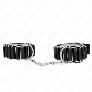 KINK - Tenuta da Polso Sottile a Cerniera Nera Regolabile 16-22 Cm X 3,5 Cm