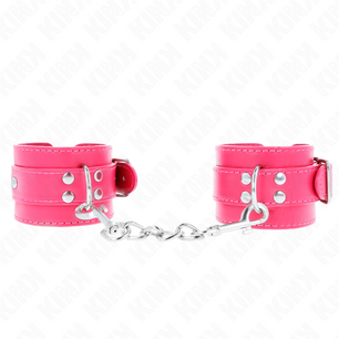 KINK - Tenuta da Polso Rosa Lampone con Fodera Rosa Lampone Regolabile 20-28 Cm X 5,5 Cm