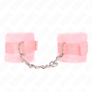 KINK - Polsini in Pelliccia per Principianti Rosa 30 X 7 Cm