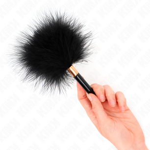 KINK - Piume Tickle in Metallo Oro Nero 18 Cm