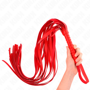 KINK - Frusta Rossa Manico Corto Coda Lunga 70 Cm