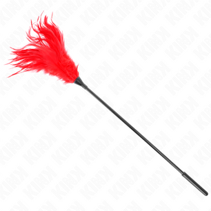 KINK - Piume Multiple Rosse Tickle 45 Cm