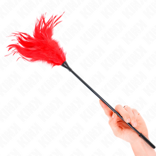 KINK - Piume Multiple Rosse Tickle 45 Cm
