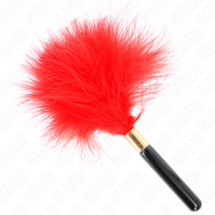 KINK - Piume Tickle in Metallo Oro Rosso 18 Cm