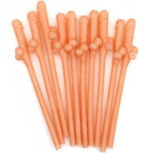 DIABLO PICANTE - 10 Cannucce a Forma di Pene